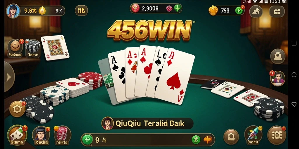 Tampilan menarik dari gameplay QiuQiu di 456WIN.