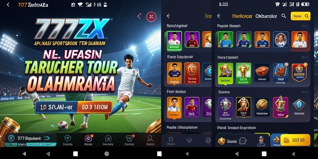 Tampilan gameplay menarik dari aplikasi Sportsbook 777ZX.