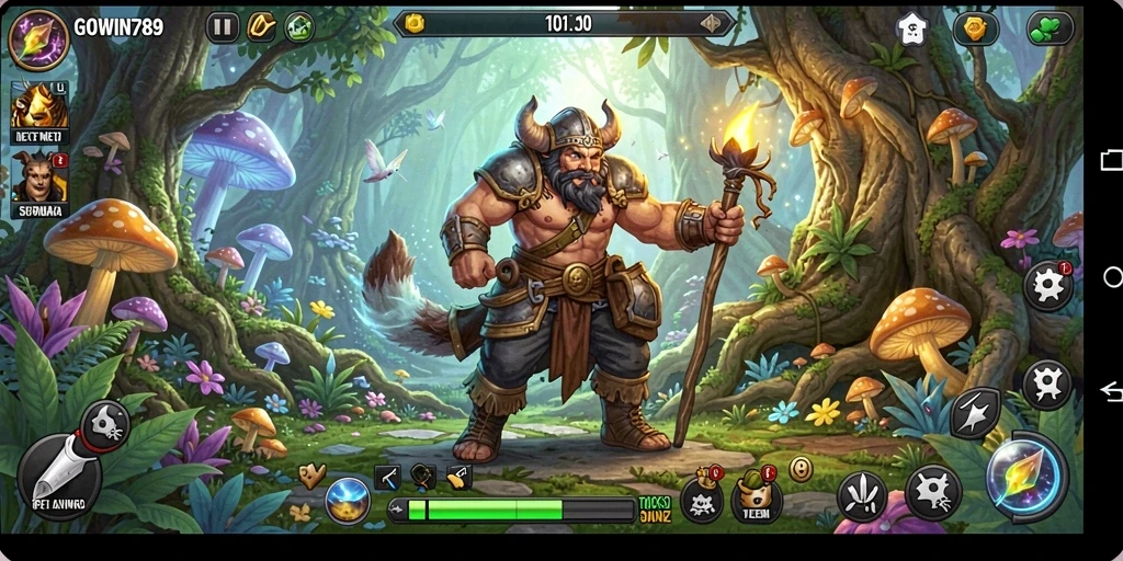 Screenshot gameplay GOWIN789 menampilkan aksi seru dalam dunia petualangan.