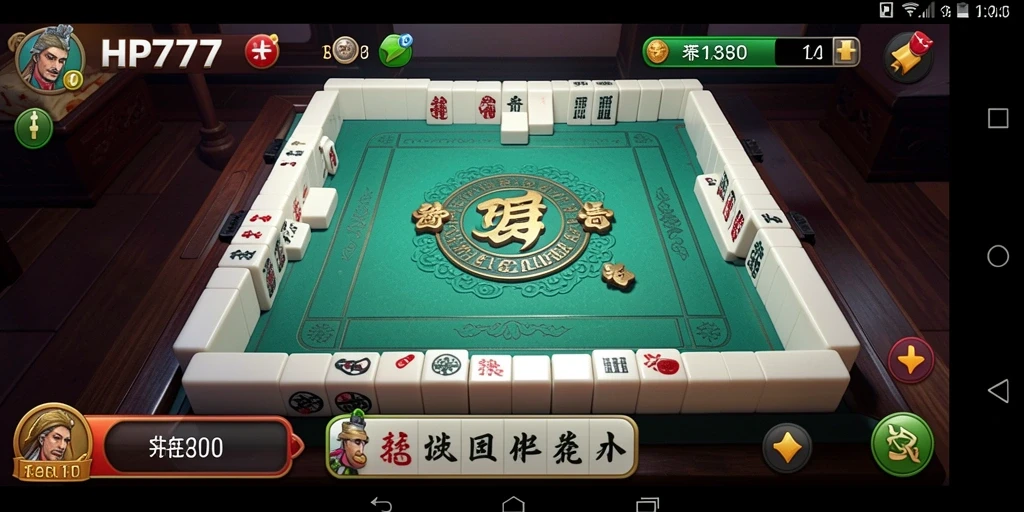 Tampilan permainan HP777 dengan ubin Mahjong yang berwarna-warni.
