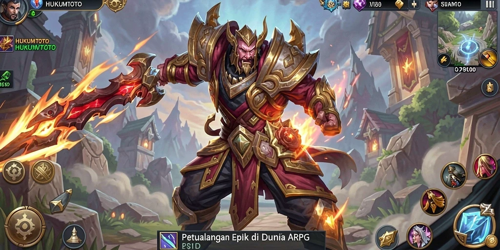 Tampilan menakjubkan dari gameplay HUKUMTOTO yang seru.