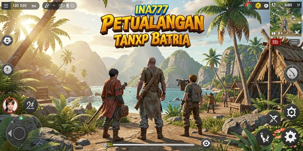 Tampilan dunia terbuka yang menakjubkan dalam gameplay INA777.