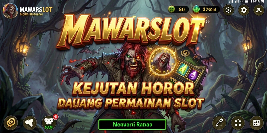 Screenshot menampilkan suasana mencekam permainan slot MAWARSLOT.