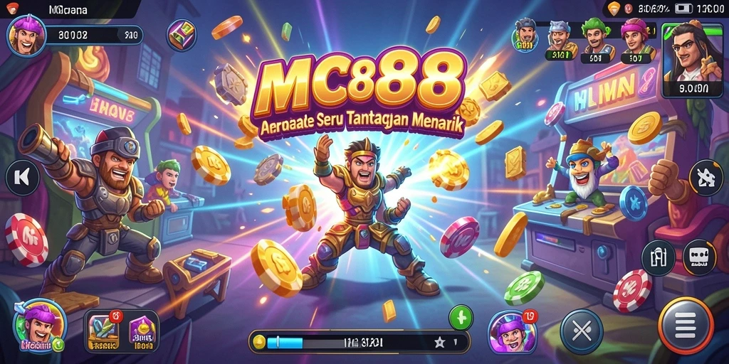 Tampilan seru dari gameplay MC888 yang penuh tantangan.