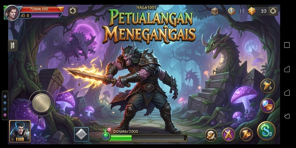 Tangkapan layar gameplay menampilkan aksi seru dalam dunia NAGA1001.