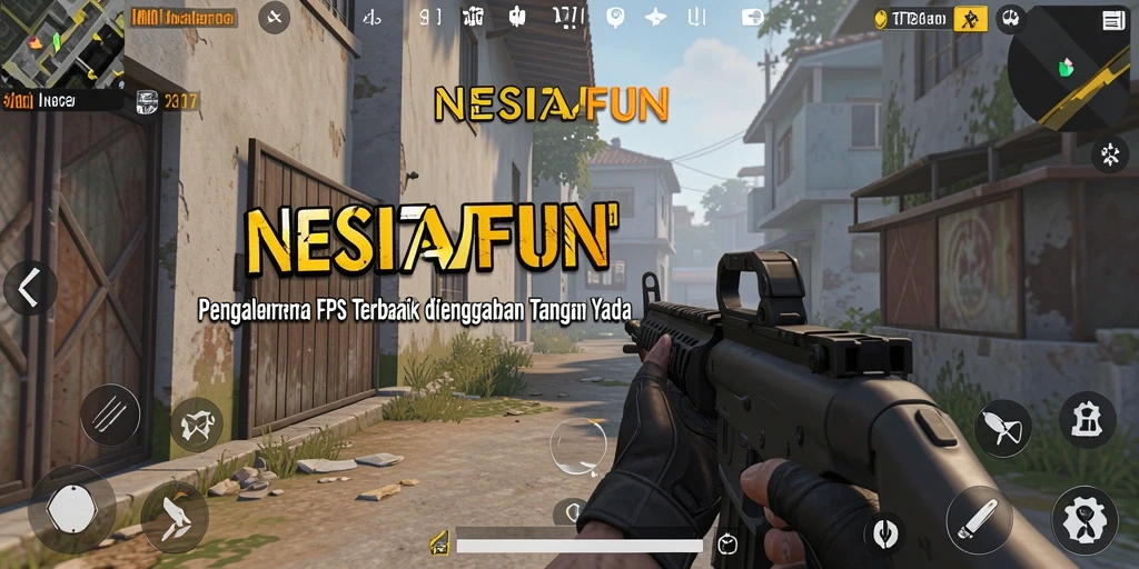Gameplay seru dalam NESIAFUN dengan aksi tembak-menembak yang intens.