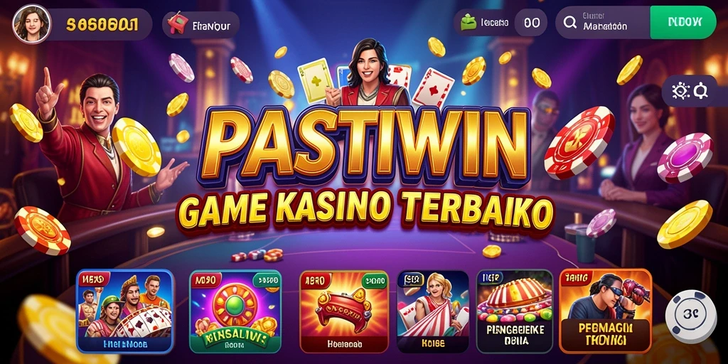 Gameplay Kasino yang menarik di PASTIWIN dengan banyak pilihan permainan.