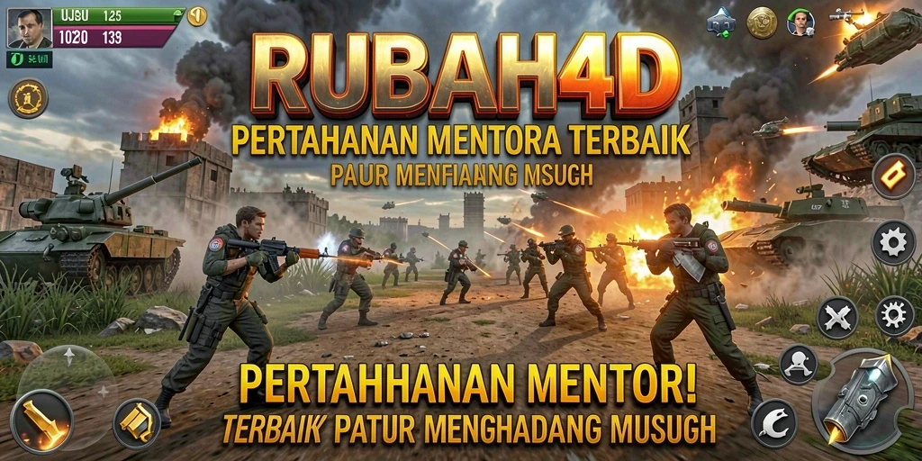 Tangkapan layar gameplay RUBAH4D menampilkan pertahanan menara yang epik.