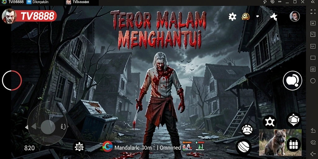Tangkapan layar dari <strong>TV888</strong> yang menampilkan suasana gameplay yang horor dan menegangkan.